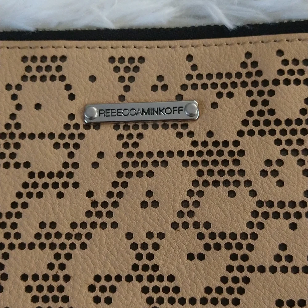 Rebecca Minkoff oversized leopard print clutch/wristlet
